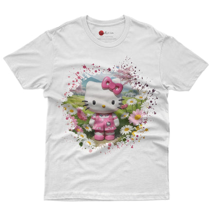 Hello kitty tee shirt - Spring cute funny graphic tees - Unisex novelty cotton t shirt - Lusy Store LLC