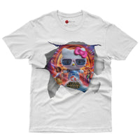 Hello kitty tee shirt - Star Wars movie cute funny graphic tees - Unisex novelty cotton t shirt White