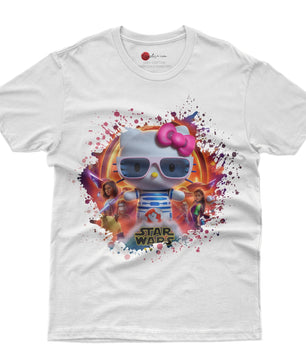 Hello kitty tee shirt - Starwars cute graphic tees - Unisex novelty cotton t shirt - Lusy Store LLC