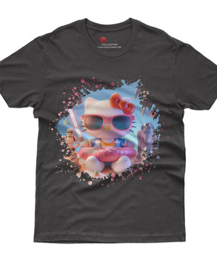Hello kitty tee shirt - Starwars cute graphic tees - Unisex novelty cotton t shirt - Lusy Store LLC