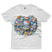 Hello kitty tee shirt - Summer funny graphic tees - Unisex novelty cotton t shirt - Lusy Store LLC