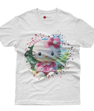 Hello kitty tee shirt - Summer funny graphic tees - Unisex novelty cotton t shirt - Lusy Store LLC