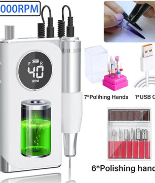 Electric Nail Drill Machine For Manicure - Lusy Store LLC 