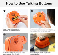 Lusy Store LLC Vocal Training Interactive Toy Bell Ringer Pets