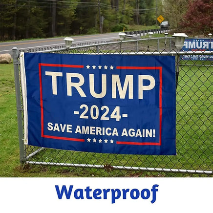 Lusy Store LLC Trump 2024 American Flag Anti-Ultraviolet Fading Flag