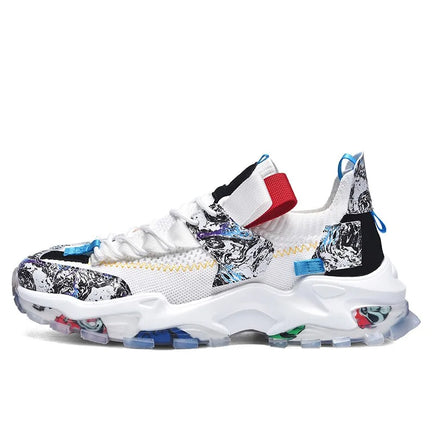Men's Chunky Sneakers Shoes White 41