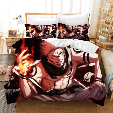 Jujutsu Kaisen Bedding Set Anime Duvet Cover Bed Linen Twin Queen King Single Size Bedding Gift 6