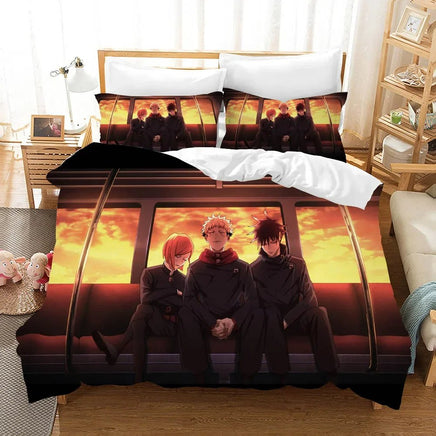Jujutsu Kaisen Bedding Set Anime Duvet Cover Bed Linen Twin Queen King Single Size Bedding Gift 5