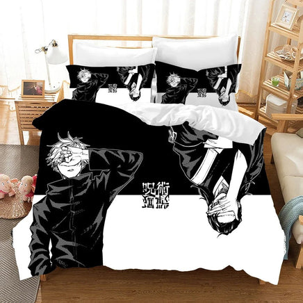 Jujutsu Kaisen Bedding Set Anime Duvet Cover Bed Linen Twin Queen King Single Size Bedding Gift 3
