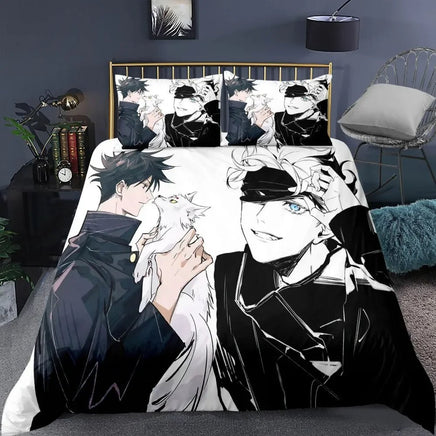 Jujutsu Kaisen Bedding Set Anime Duvet Cover Bed Linen Twin Queen King Single Size Bedding Gift 7