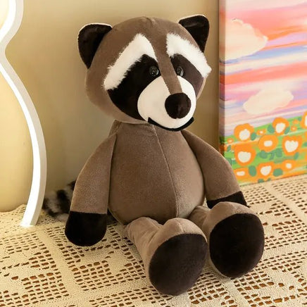 Jungle Animal Plush Toy Brown Racoon 25cm