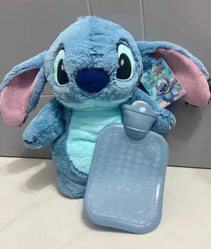 Kawaii Plush Hot Water Bottle - Lilo & Stitch Cartoon Anime - Large Hand Warmer for Women and Kids - Lusy Store LLC
