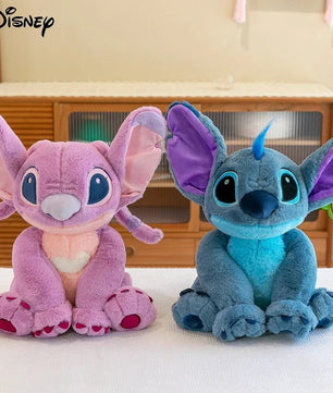 Kawaii Stitch Angel Plush Toy Stuffed Doll - Soft Animal Pillow Room Decor for Kids - Lusy Store LLC