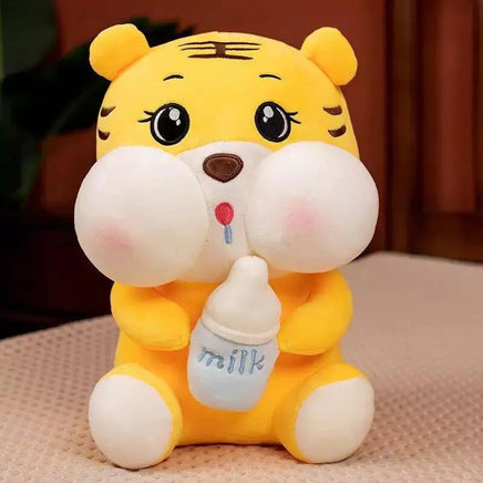 Kawaii Tiger Plush Toy Yellow 55 Centimeters