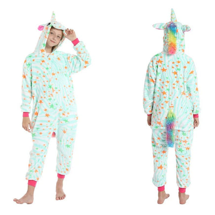 Kids Winter Flannel Pajamas - Boys, Girls, Baby - Cozy Sleepwear, Blanket Sleepers 17