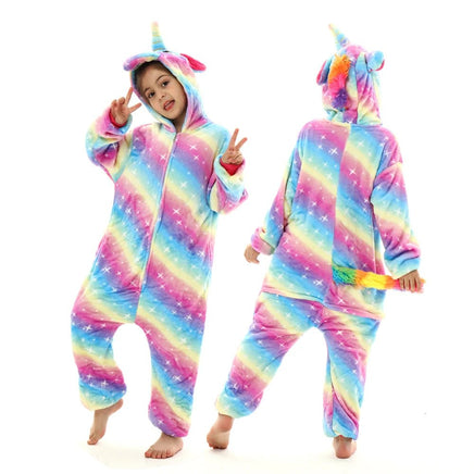 Kids Winter Flannel Pajamas - Boys, Girls, Baby - Cozy Sleepwear, Blanket Sleepers 10