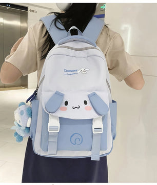 Kuromi Backpack Cute School Bag Anime Shoulder Bag Melody PomPom Purin Bag - Lusy Store LLC