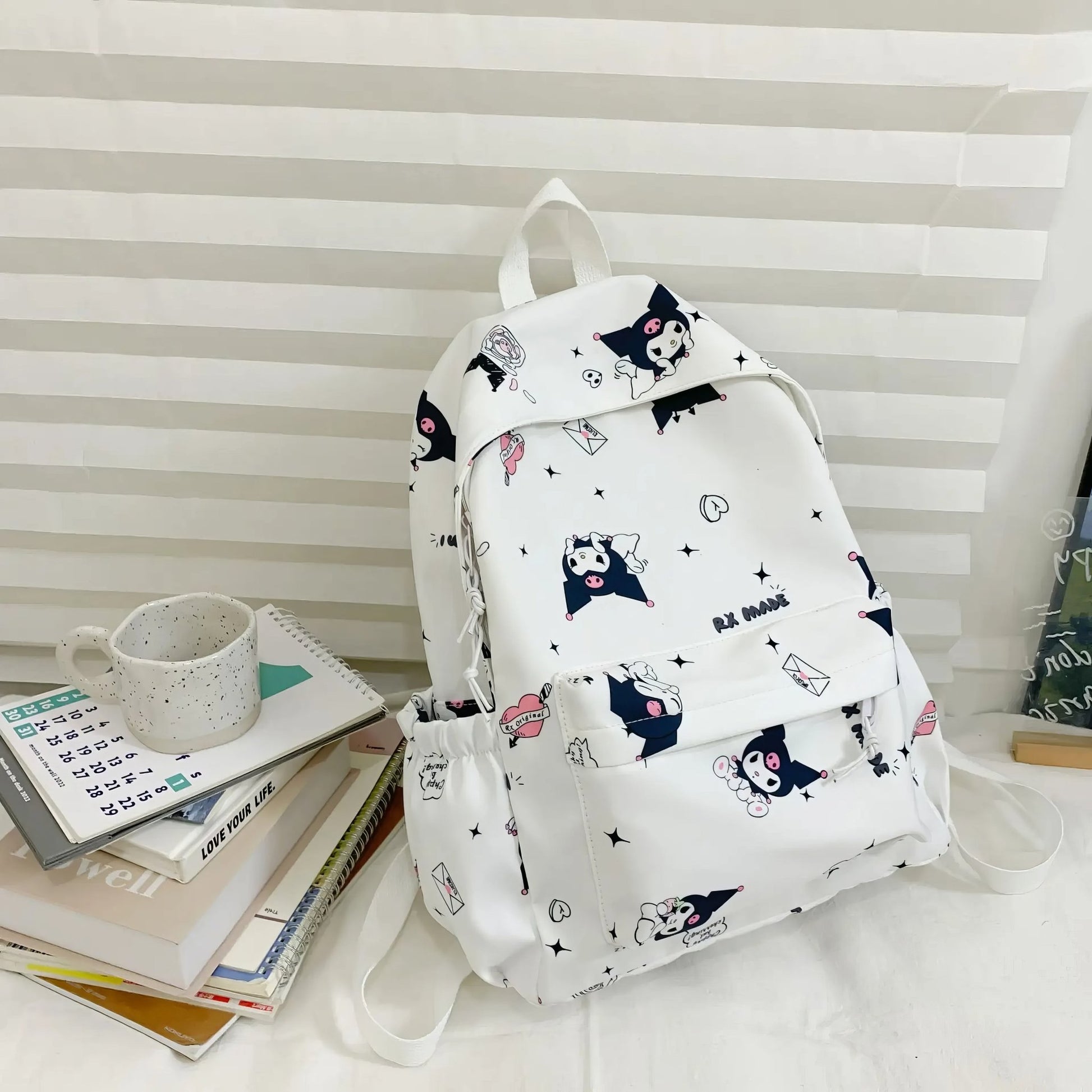 Kuromi Backpack Kawaii Laptop Bacpack School Bag for Teenage Girls - Lusy Store LLC