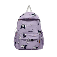 Kuromi Backpack Kawaii Laptop Bacpack School Bag for Teenage Girls Purple 16.1"x11.4"x5.1"