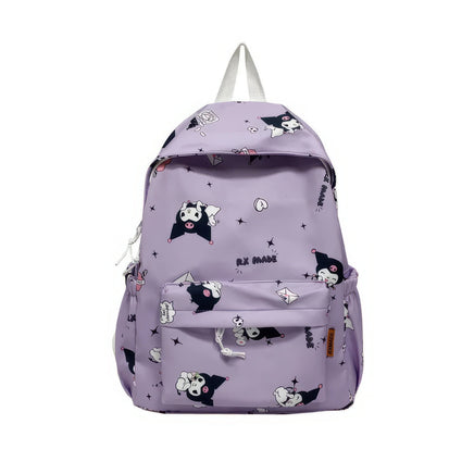 Kuromi Backpack Kawaii Laptop Bacpack School Bag for Teenage Girls Purple 16.1"x11.4"x5.1"