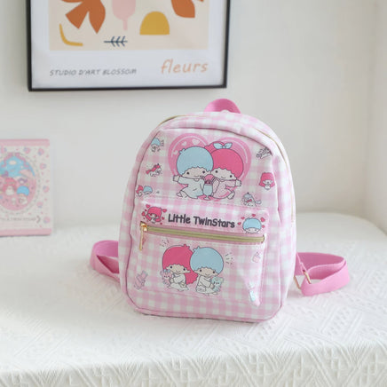 Kuromi Backpack My Melody Cinnamoroll Children Backpack Kindergarten Schoolbag Little Twin Stars S-9.4"x7.3"x3.9"