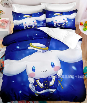 Kuromi Bedspread Quilt Cover Bedding Set Cosplay Accessories Children's Gifts - Lusy Store LLC