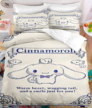 Kuromi Bedspread Quilt Cover Bedding Set Cosplay Accessories Children's Gifts - Lusy Store LLC