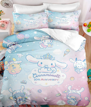 Kuromi Bedspread Quilt Cover Bedding Set Cosplay Accessories Children's Gifts - Lusy Store LLC