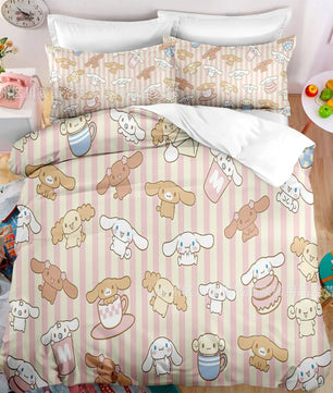 Kuromi Bedspread Quilt Cover Bedding Set Cosplay Accessories Children's Gifts - Lusy Store LLC