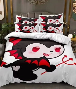 Kuromi Bedspread Quilt Cover Bedding Set Cosplay Accessories Children's Gifts - Lusy Store LLC
