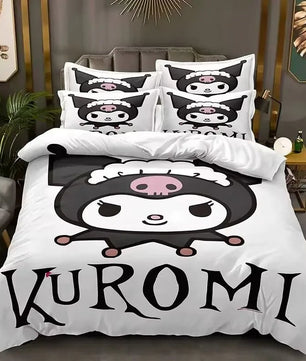 Kuromi Bedspread Quilt Cover Bedding Set Cosplay Accessories Children's Gifts - Lusy Store LLC