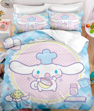 Kuromi Bedspread Quilt Cover Bedding Set Cosplay Accessories Children's Gifts - Lusy Store LLC