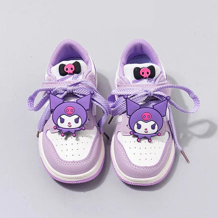 Kuromi Children's Casual Shoes Girls Cute Cartoon Comfortable Board Shoes Breathable Non Slip - Lusy Store LLC
