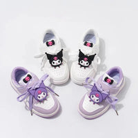 Kuromi Children's Casual Shoes Girls Cute Cartoon Comfortable Board Shoes Breathable Non Slip - Lusy Store LLC