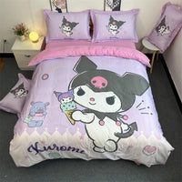 Kuromi Duvet Cover Purple Style Single Double Soft and Comfortable Kuromi 2