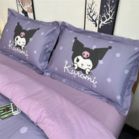 Kuromi Duvet Cover Purple Style Single Double Soft and Comfortable