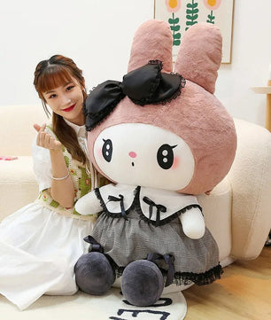 Kuromi Melody Cinnamoroll Big Size Plush Toys Pillow Stuffed Sofa Cushion Girl's Room Decoration Gift - Lusy Store LLC