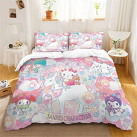 Kuromi Melody Duvet Cover Family Children's Room Decoration Single Double Multiple Sizes 4