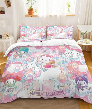 Kuromi Melody Duvet Cover Family Children's Room Decoration Single Double Multiple Sizes - Lusy Store LLC