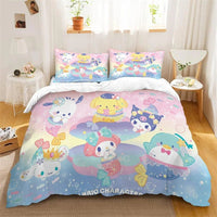 Kuromi Melody Duvet Cover Family Children's Room Decoration Single Double Multiple Sizes 2