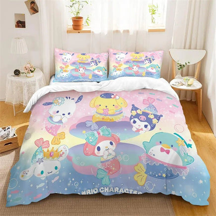 Kuromi Melody Duvet Cover Family Children's Room Decoration Single Double Multiple Sizes 2