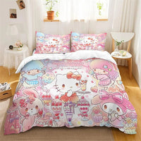 Kuromi Melody Duvet Cover Family Children's Room Decoration Single Double Multiple Sizes 3