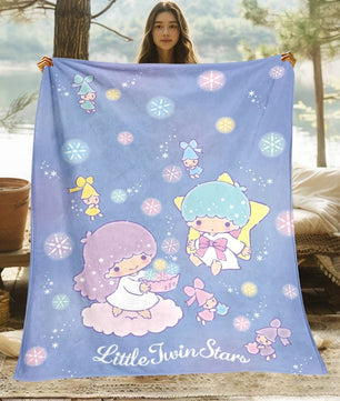 Kuromi Melody Hello Kitty Blanket For Sofas Bedroom Living Rooms Travel Picnics - Lusy Store LLC