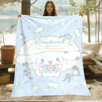Kuromi Melody Hello Kitty Blanket For Sofas Bedroom Living Rooms Travel Picnics 5