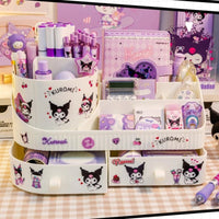 Kuromi Rotating Drawer Pen Holder Storage Box Large Capacity Desktop Cute Multi-functional Storage Rack