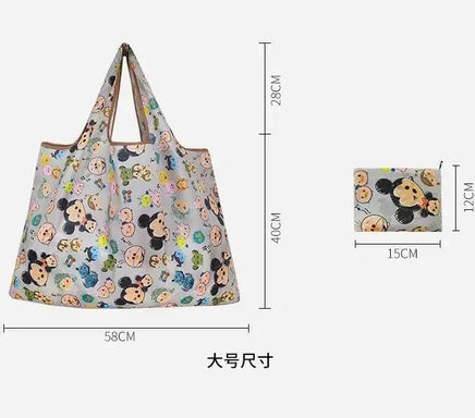 Large Capacity Disney Stitch Tote Bags for Women - Mickey Mouse, Winnie The Pooh Anime Handbags