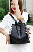 Leather Backpack Anti Theft Women Backpacks Soft Leather Casual Lides Shoulder Bag