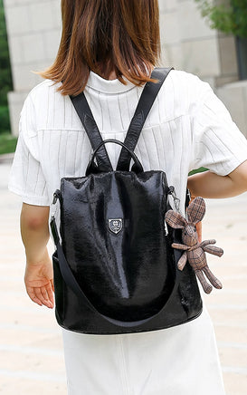 Leather Backpack Anti Theft Women Backpacks Soft Leather Casual Lides Shoulder Bag