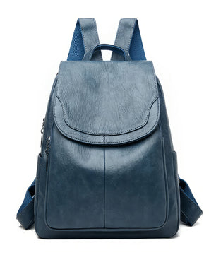Leather Backpack Fashion Female Shoulder Bag Mochilas School Bags For Teenage Girls - Lusy Store LLC