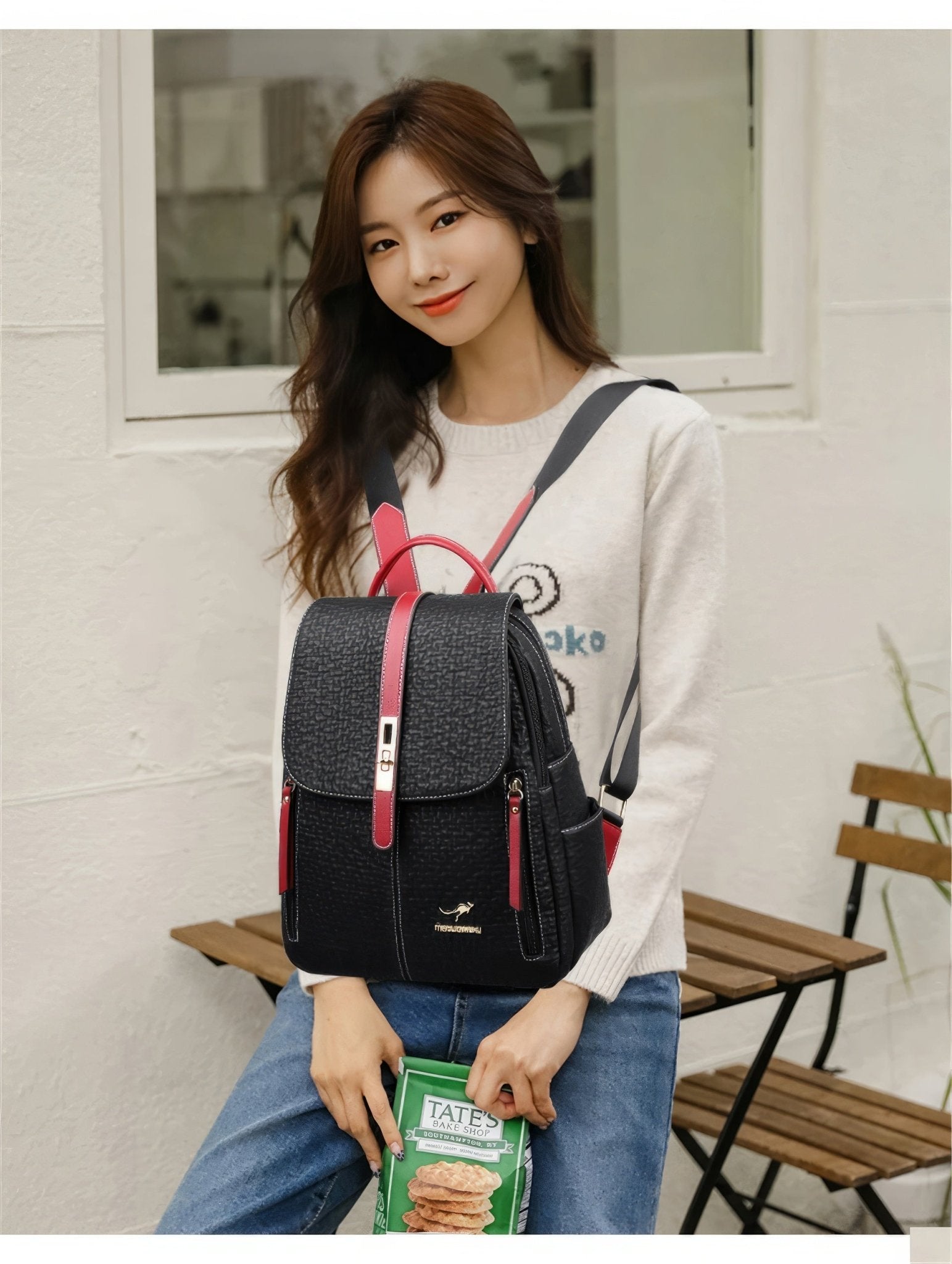 Leather Backpack Female High Quality School Bag Ladies Travel Bags Mochilas - Lusy Store LLC